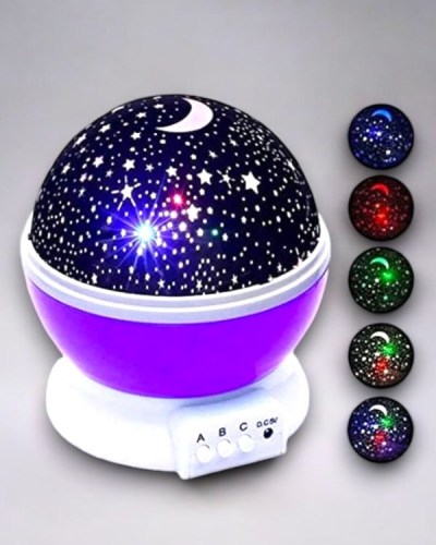 Yıldızlı Gökyüzü Efektli Projektörlü Masa ve Gece Lambası