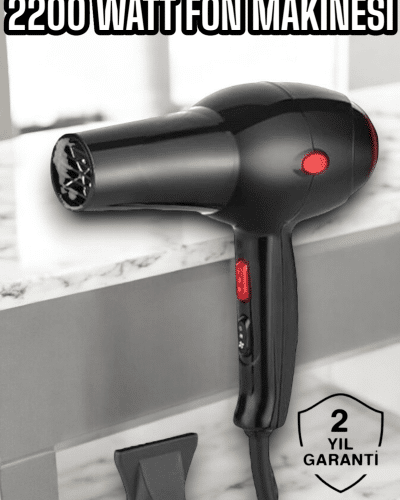 Soğuk ve Sıcak Üfleme Özellikli AC Motorlu Saç Kurutma Makinesi