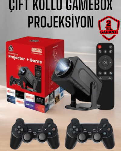 Android Projeksiyon ve Çift Kollu Game Box
