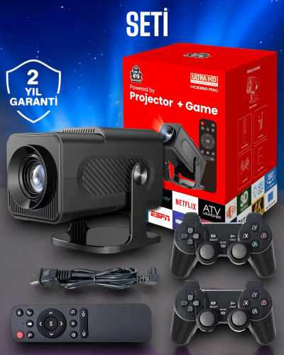 Bluetooth ve Yüksek Çözünürlükle Donatılmış Kompakt Projeksiyon Cihazı