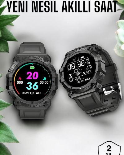 Bluetooth 5.0 Destekli Çok Fonksiyonlu Yeni Nesil Akıllı Saat