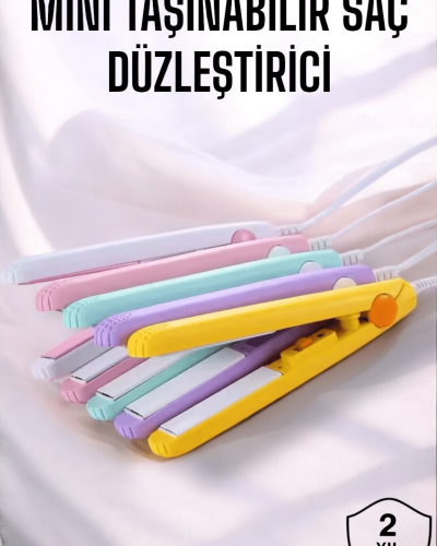 180°C Isı ve Uzun Süre Kalıcı Düzlük Sağlayan Mini Saç Düzleştirici