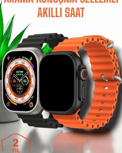 Suya ve Toza Dayanıklı 45 MM Akıllı Saat Bildirim ve Cevapsız Çağrı Görüntüleme