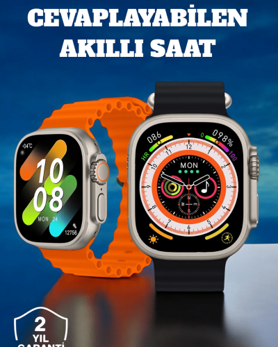 Kablosuz Şarjlı, Çağrı ve Müzik Kontrolü Sağlayan Akıllı Saat