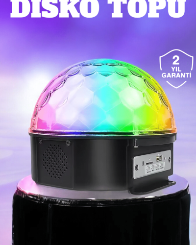Kompakt Tasarımlı, Telefon Kontrollü Disko Topu Işıkları
