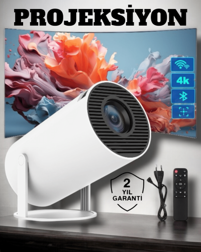 USB ve Kablosuz Bağlantı Özellikli 5000 Saat Ampul Ömürlü Projeksiyon