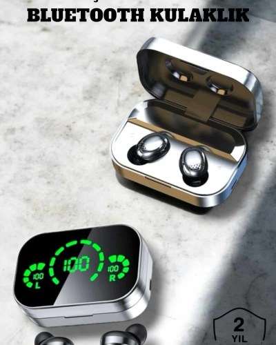 Bluetooth Kulaklık Çift Telefon Desteği ve Suya Dayanıklı Powerbankli