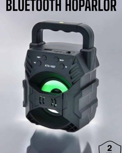 Işıklı Bluetooth Hoparlör Müzik ve Renkli Işık Taşınabiilir