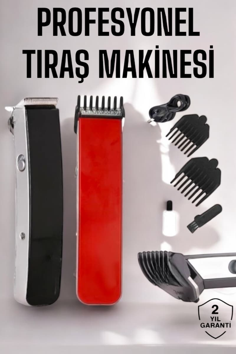 Paslanmaz Çelik Şarjlı Tıraş Makinesi Pratik ve Keskin Performans