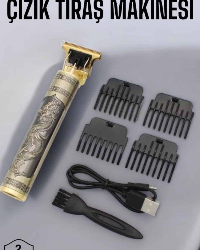 Profesyonel Şarjlı Saç ve Sakal Şekillendirici Çizik Tıraş Makinesi