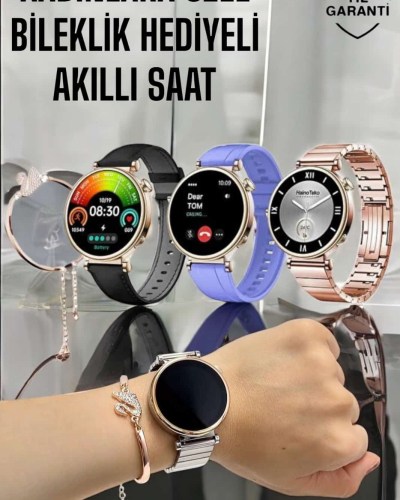 Akıllı Saat Kadınlara Özel Arama Cevaplayan Bluetooth Bağlantılı