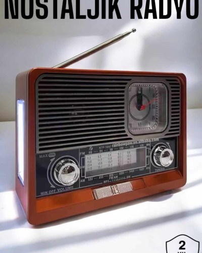 Nostaljik Radyo USB,AUX Ve SD Kart Girişli Bluetooth Bağlantılı