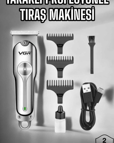 Tıraş Makinesi Paslanmaz Çelik Taraklı Güçlü Motor