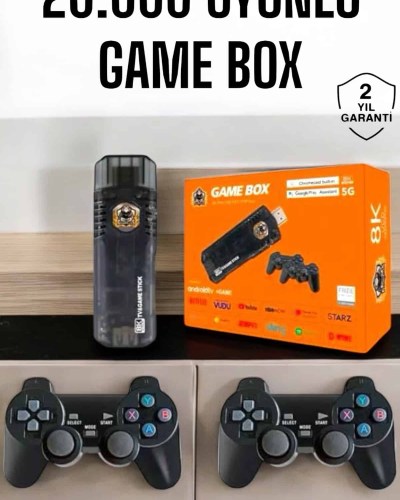 20.000 Oyunlu Premium Model Oyun Konsolu 8k Android Tv HD Game Stick