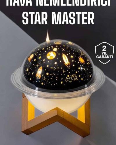 Hava Nemlendirici Projeksiyon Görünümlü USB Bağlantılı Aromaterapi