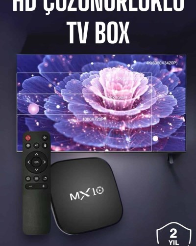TV Box Android Uyumlu 4 Çekirdekli WİFİ Bağlantılı 4K