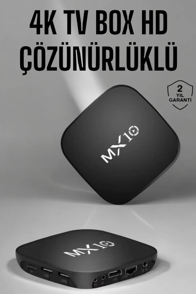 TV Box HD Çözünürlüklü 4 Çekirdekli 8 GB Dahili Hafıza Android Uyumlu