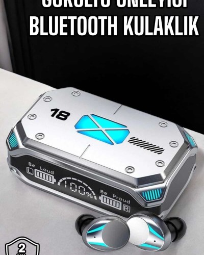 Kablosuz Powerbankli Oyuncu Kulaklığı Gürültü Önleyici