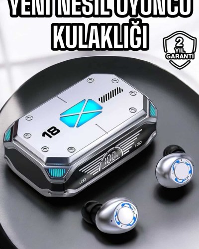 Oyuncu Kulaklığı Yeni Nesil Kablosuz Uzun Pil Ömrü Bluetooth Kulaklık