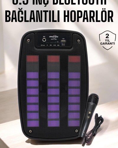 Bluetooth Hoparlör RGB Işıklı USB SD Kart Girişli Taşınabilir
