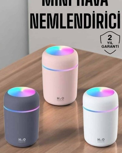 Buharlı Hava Nemlendirici Aromaterapi Renk Değiştirilebilir