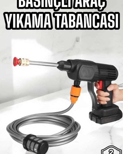 Yeni Nesil Araç Yıkama Şarjlı Tabancası Basınçlı Su Hazneli
