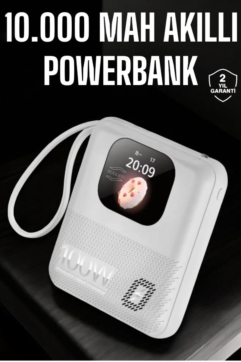 Powerbank Ekranlı Çok Fonksiyonlu Müzik Dinleme Kitap Okuma