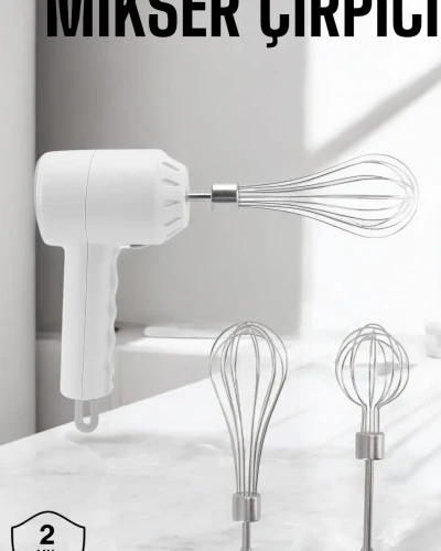 Şarjlı El Mikseri USB Şarjlı Elektrikli Taşınabilir Mini Paslanmaz Çelik