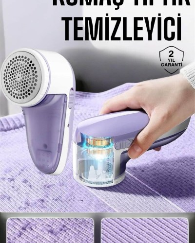 Tiftik Temizleme Makinesi USB Şarjlı Tüy Toplayıcı Kablosuz