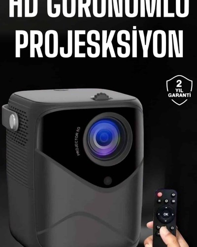 Yüksek HD Görünümlü Taşınabilir Projeksiyon Cihazı