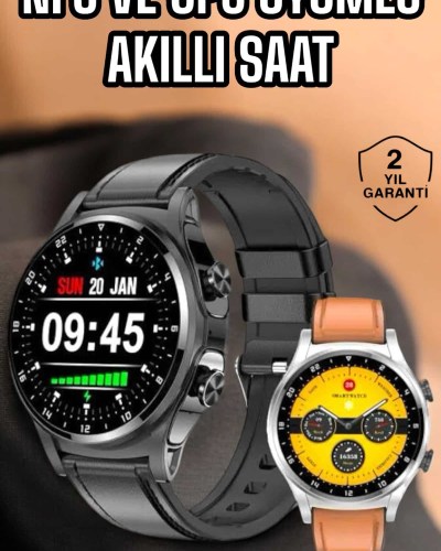 Akıllı Saat Nabız Ölçer Uyku Takibi Sesli Görüşme Bildirim Görme