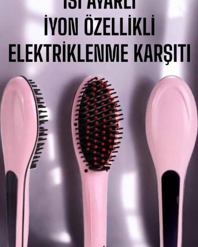 Saç Düzleştirici Tarak Isı Ayarlı Yıpranma Önleyici Düzleştirici Fön Tarak