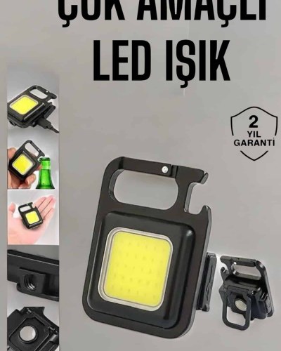 Kamp Işığı Çok Fonksiyonlu Taşınabilir Anahtarlık Kapak Açma Manyetik Özelliği