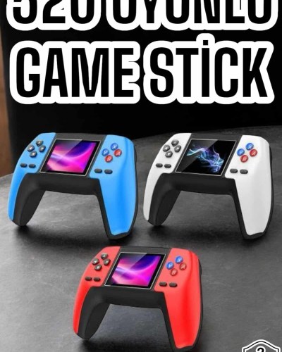 Game Stick Oyun Konsolu 520 Oyunlu Retro Oyunlu Led Ekran