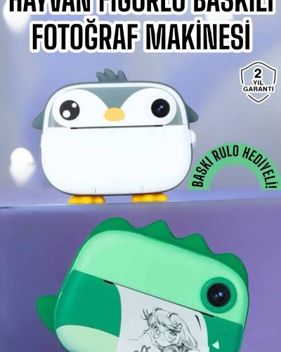 Çocuklar için Fotoğraf Makinesi Anlık Baskı Makinesi HD Görüntü Kalitesi