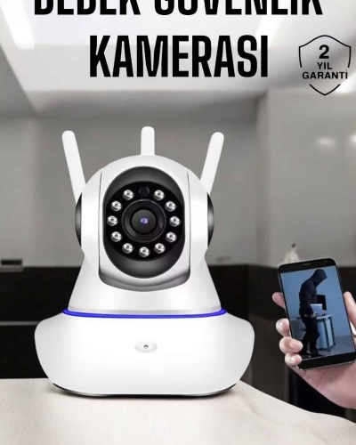Wifi Kamera Ev Kamerası Gece Görüşlü Kablosuz Bebek Izleme Kamerası