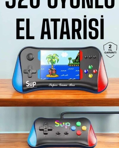 Retro 500 Oyunlu Nostaljik Oyunlu El Atari Gamebox Oyun Konsolu Çift Destekli