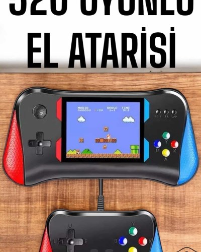 Gamepad Joystick 500 Oyunlu Retro Oyun Konsolu Tv Bağlantı Özellikli 2 Kişilik Destekli
