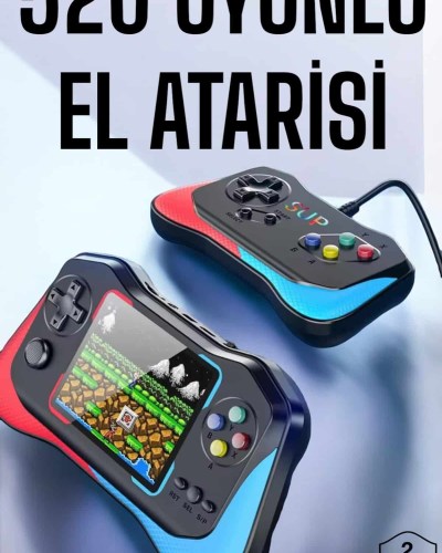 Gamepad Joystick Nostalji 500 Oyunlu 2 Li Atari Gamebox Oyun Konsolu Sup Atari