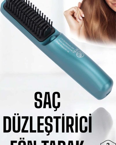 Sıkı Dişli Taşınabilir İyon Özelliği Seyahat Tipi Saç Düzleştirici Fön Tarak