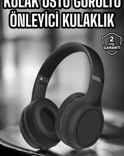 Kulak Üstü Kablosuz Bluetooth Kulaklık Gürültü Önleyici Ayarlanabilir