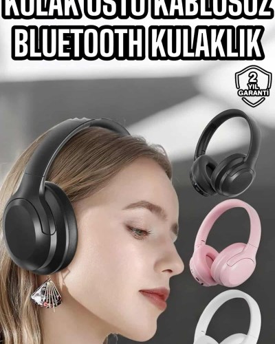 Kablosuz Bluetooth Kulaklık ANC/ENC Destekli Kulak Üstü Yüksek Ses Kaliteli