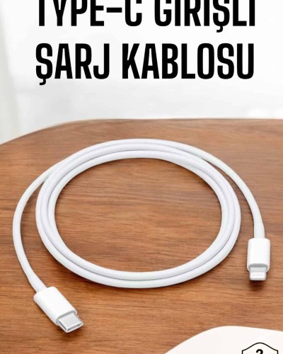 Iphone İOS Uyumlu Hızlı Şarj Kablosu Type C To Lightning 12 13 14 15 Pro Max