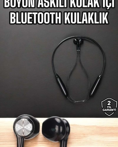 Kablolu Boyun Askılı Dijital Göstergeli Bluetooth Kulaklığı 60 Saat