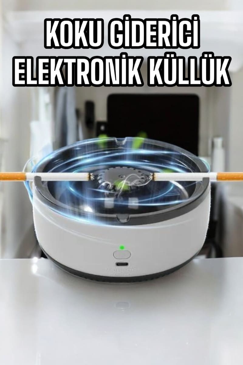 Küllük Duman Giderici Temizlenebilir Elektronik Pilli