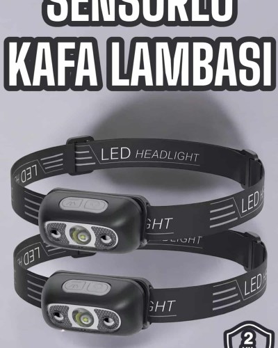 Kafa Lambası Kamp Lambası Led Işık Şarjlı Ayarlanabilir