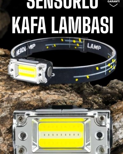 Kafa Lambası Kamp Feneri Balıkçı Feneri Başlıklı Suya Dayanıklı