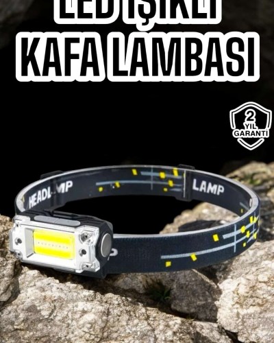 Kamp Feneri Balıkçı Feneri Başlıklı Suya Dayanıklı Kafa Lambası