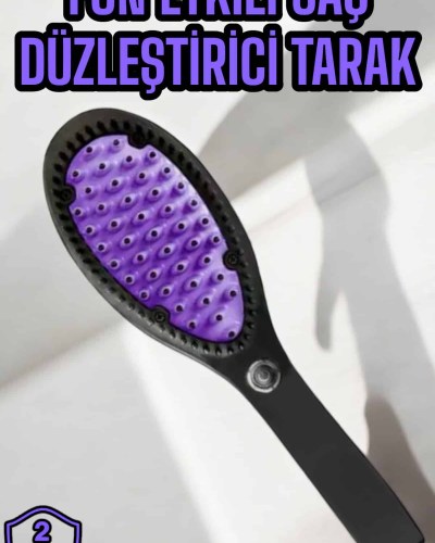 Saç Düzleştirici Fön Tarak Elektrikli Sıkı Dişli Tarak