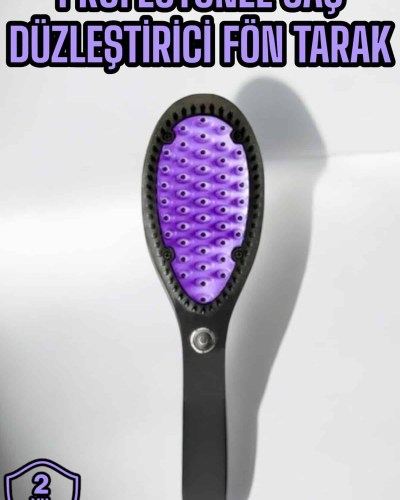 Fön Tarak Elektrikli Sıkı Dişli Taşınabilir Saç Düzleştirici